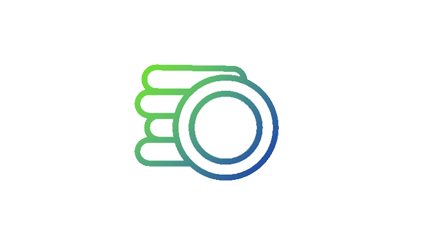 Two concentric circles with four lines extending from it