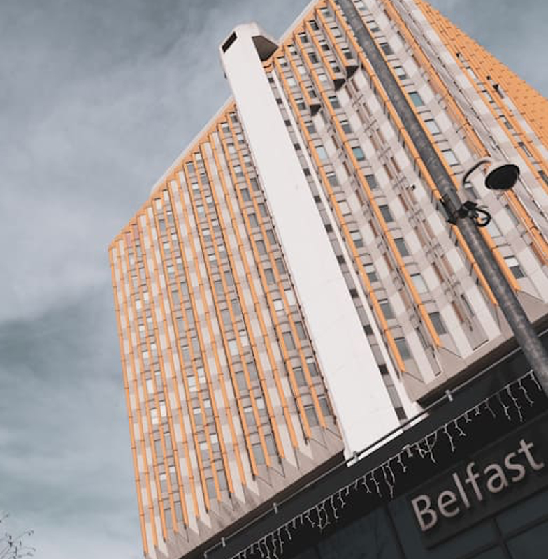 Exterior of the Belfast City Hospital building