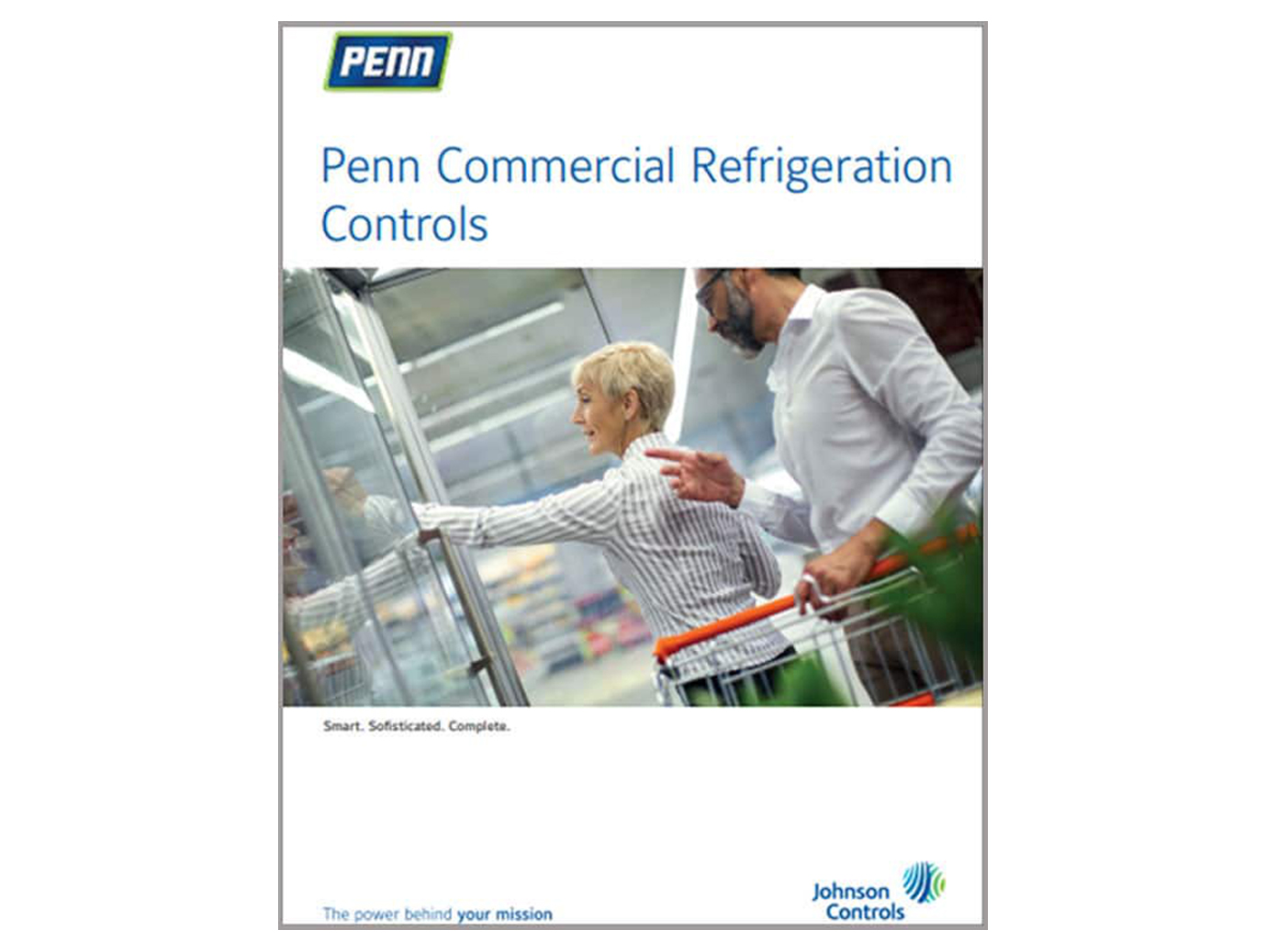 Cover page of PENN Commercial Refrigeration Controls brochure