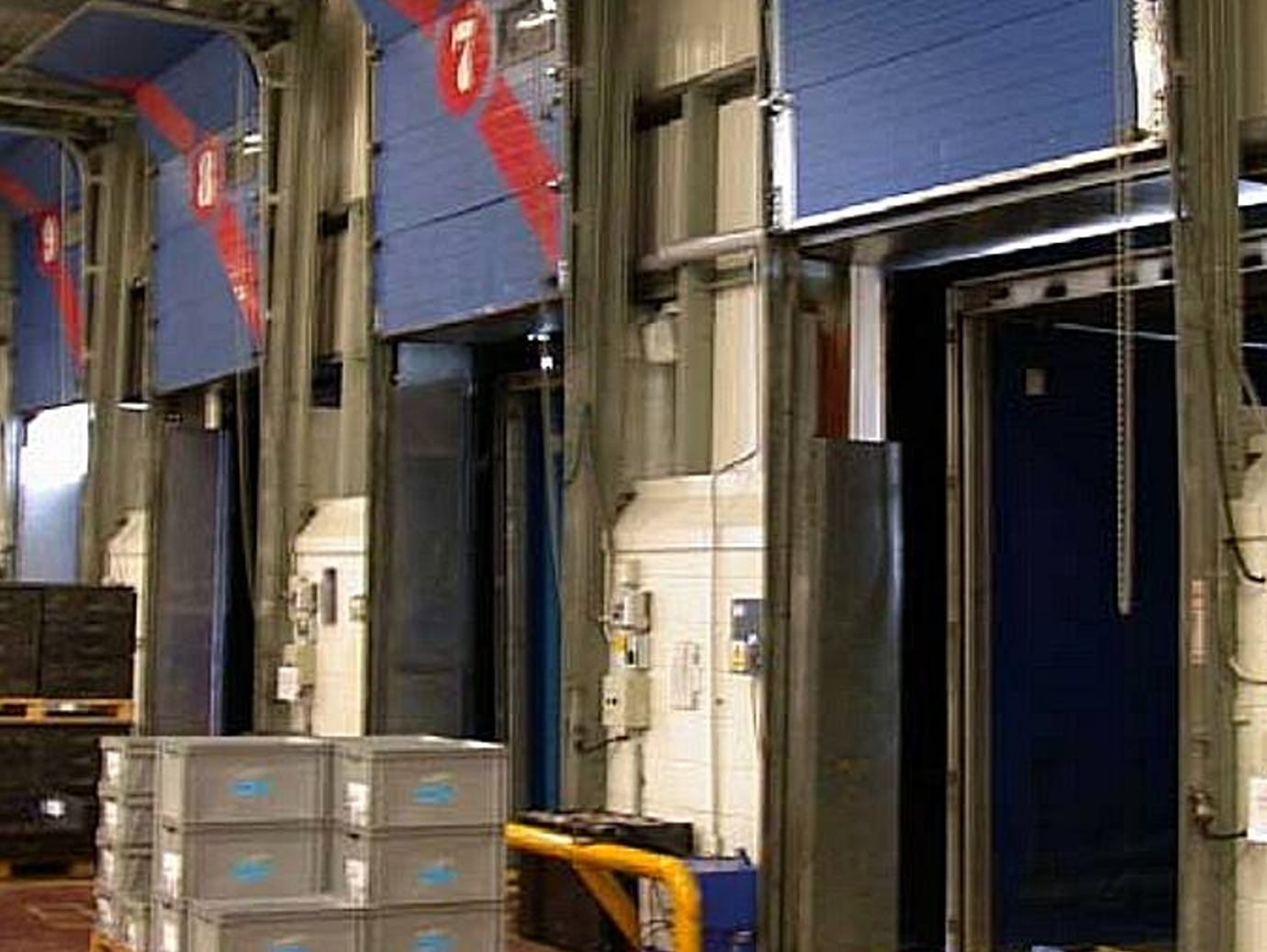 Angular view of a loading bay