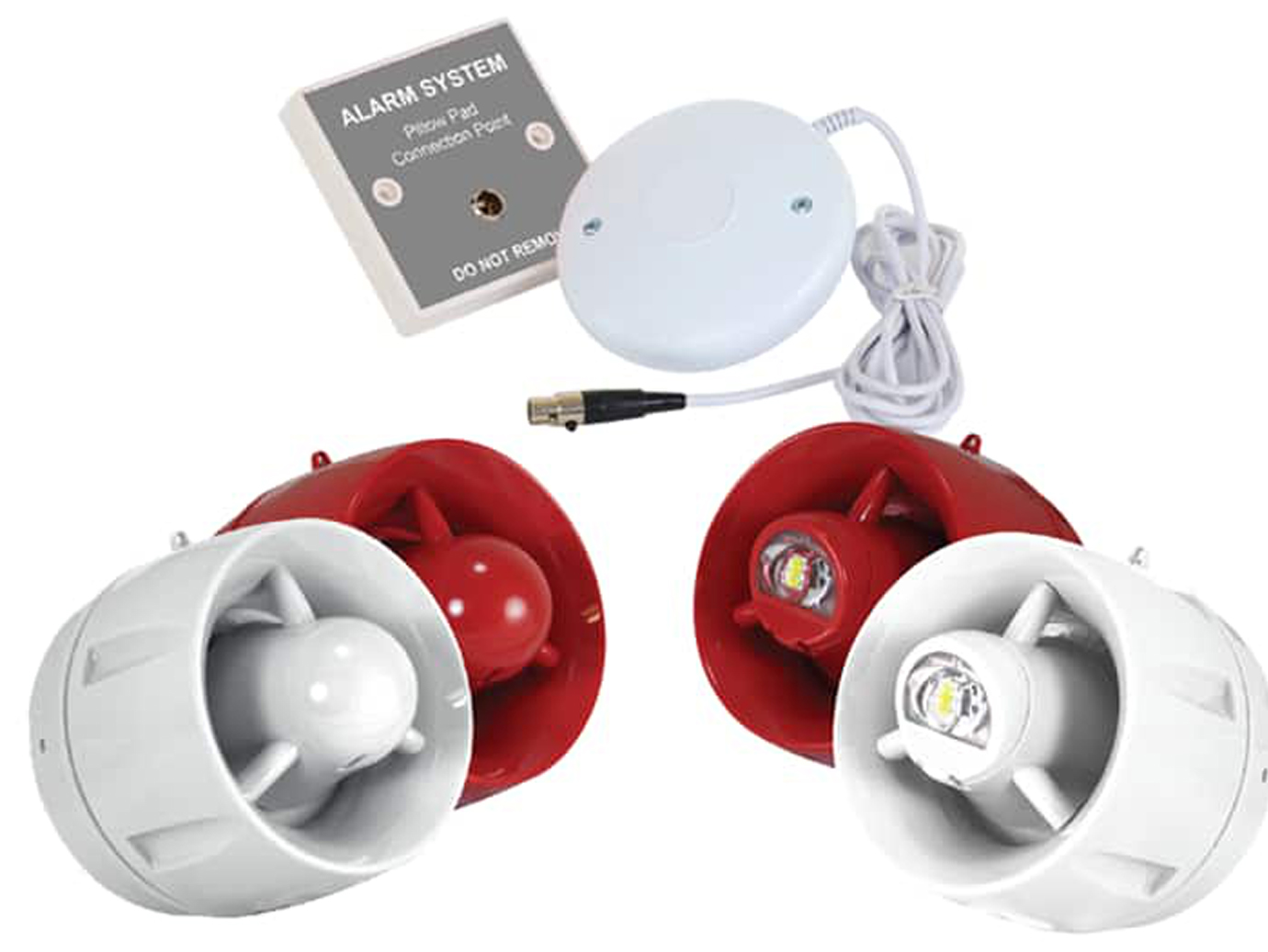 Evacuation sounder and visual alarm device