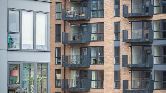 Exterior of a residential building