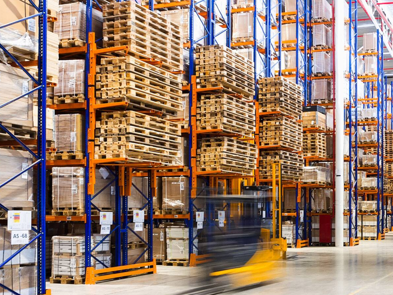 Interior of a warehouse