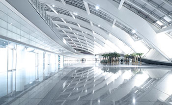 Interior of a passage of an airport