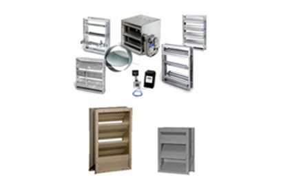 multiple dampers and louvers