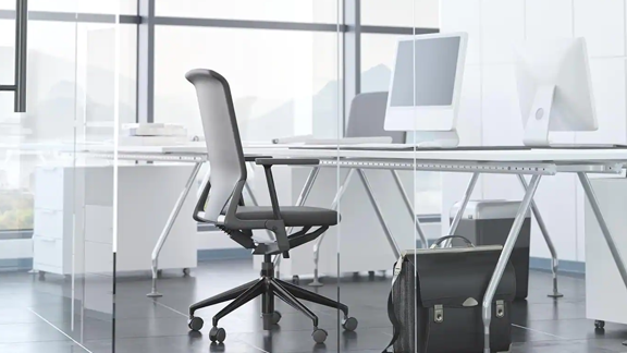Conference room with a table and chairs