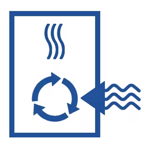 3D model of a house depicting how water source heat pump
