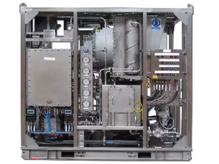 A test and flushing hydraulic power unit