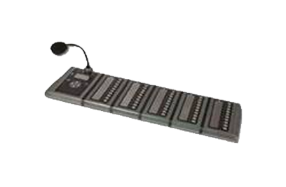 Public adrdess and voice alarm unit with a microphone