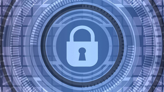 a security graphic illustrates electronic/wireless lock