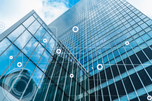 exterior office building glass windows