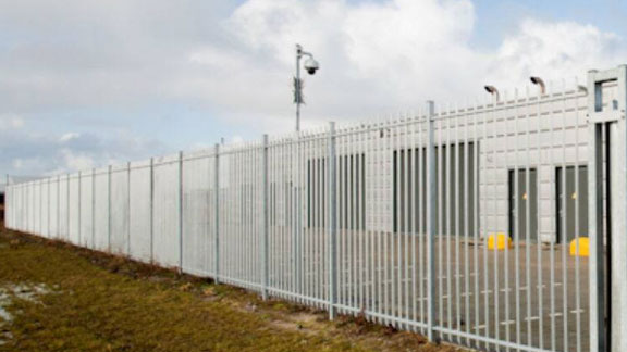 security fence outside a prison