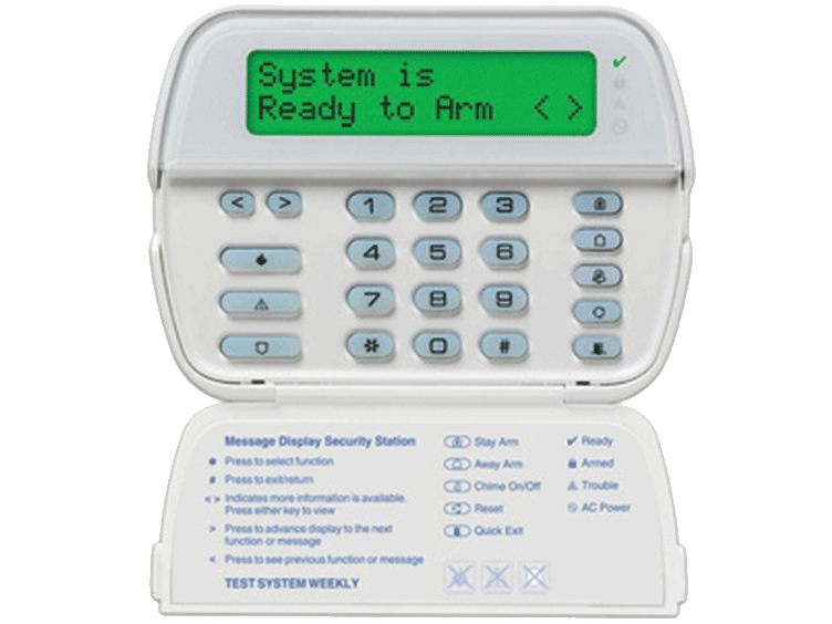 64 zone full message keypad