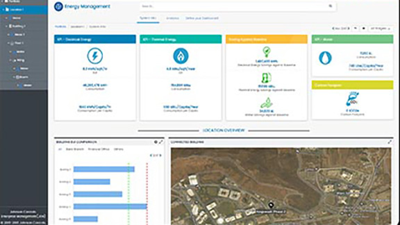 Portal of a Johnson Controls maintenance application
