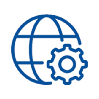 Icon depicting national coverage