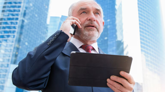 Man speaking on phone