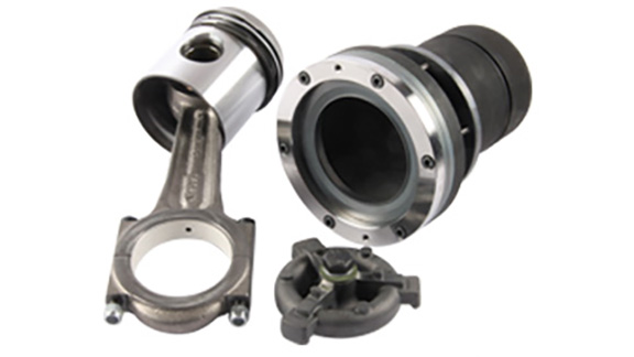 A collection of industrial refrigeration parts