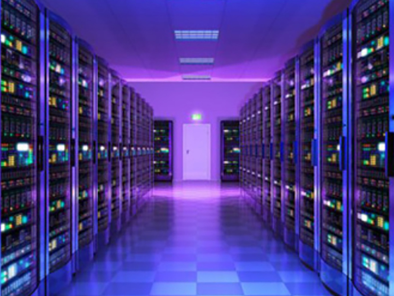 Interior of a data centre