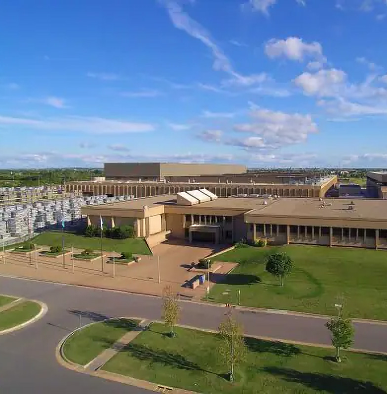 Aerial view of the Johnson Controls Rooftop Centre for Excellence in Norman, Oklahoma